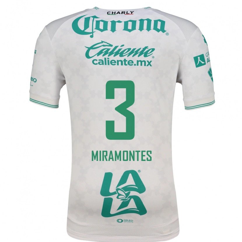Danxen Criança Camisola Natalia Miramontes #3 Verde Claro Branco Alternativa 2026/27 Camisa