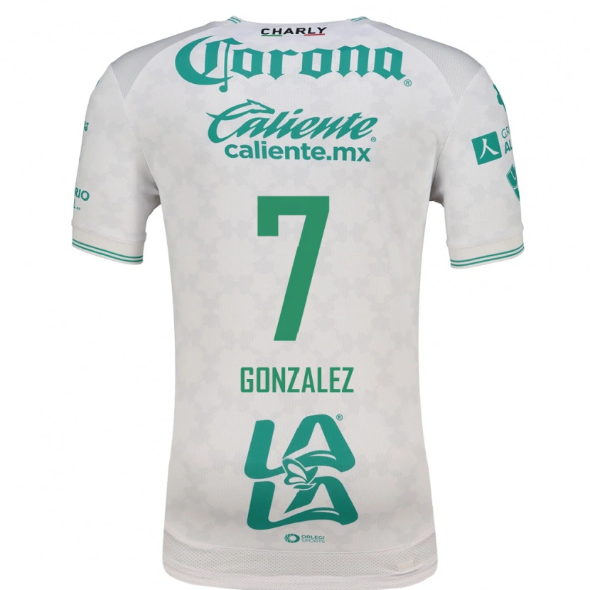 Danxen Criança Camisola Diego González #7 Verde Claro Branco Alternativa 2026/27 Camisa