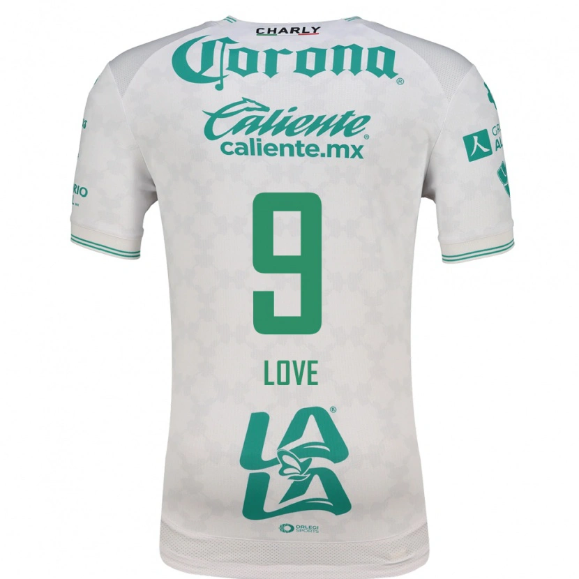 Danxen Criança Camisola Juelle Love #9 Verde Claro Branco Alternativa 2026/27 Camisa