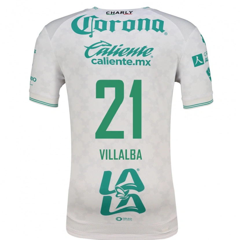 Danxen Criança Camisola Fran Villalba #21 Verde Claro Branco Alternativa 2026/27 Camisa