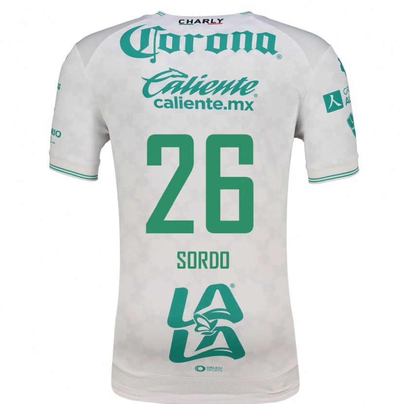 Danxen Criança Camisola Ramiro Sordo #26 Verde Claro Branco Alternativa 2026/27 Camisa