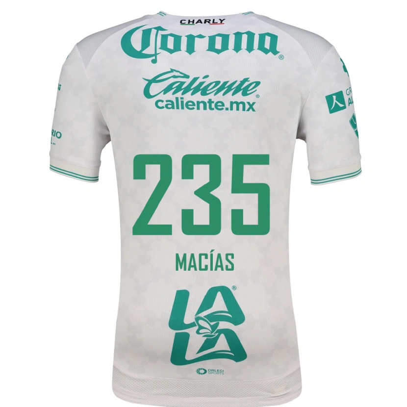 Danxen Criança Camisola Jesús Macías #235 Verde Claro Branco Alternativa 2026/27 Camisa