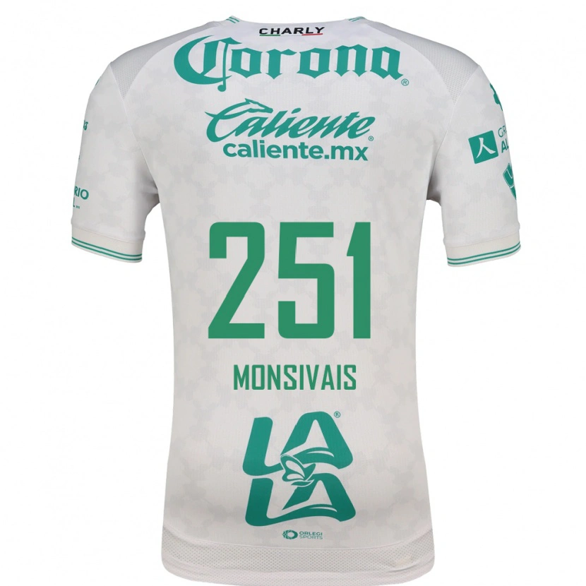 Danxen Criança Camisola Giovani Monsivais #251 Verde Claro Branco Alternativa 2026/27 Camisa