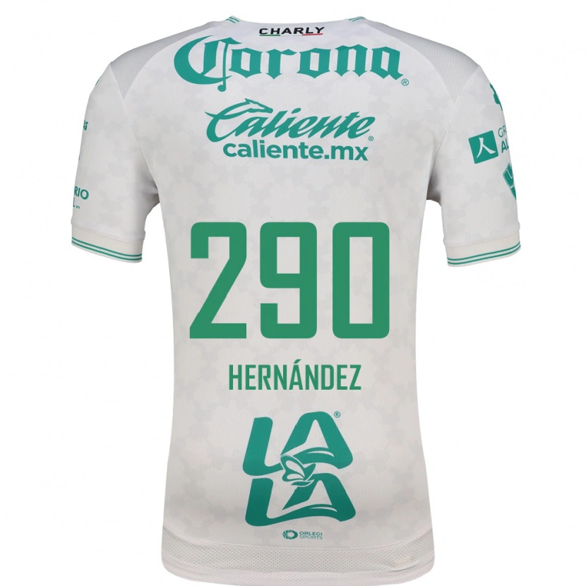 Danxen Criança Camisola Juan Hernández #290 Verde Claro Branco Alternativa 2026/27 Camisa