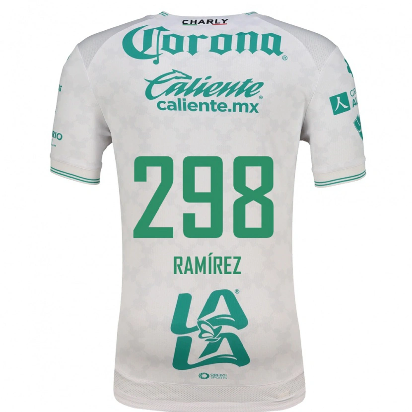 Danxen Criança Camisola Ángel Ramírez #298 Verde Claro Branco Alternativa 2026/27 Camisa