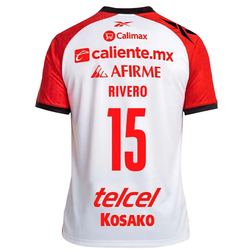 Danxen Criança Camisola Ignacio Rivero #15 Vermelho Branco Preto Alternativa 2026/27 Camisa