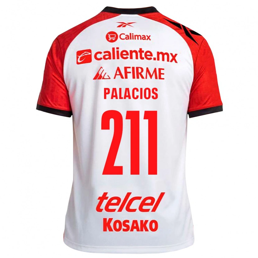 Danxen Criança Camisola Brian Palacios #211 Vermelho Branco Preto Alternativa 2026/27 Camisa