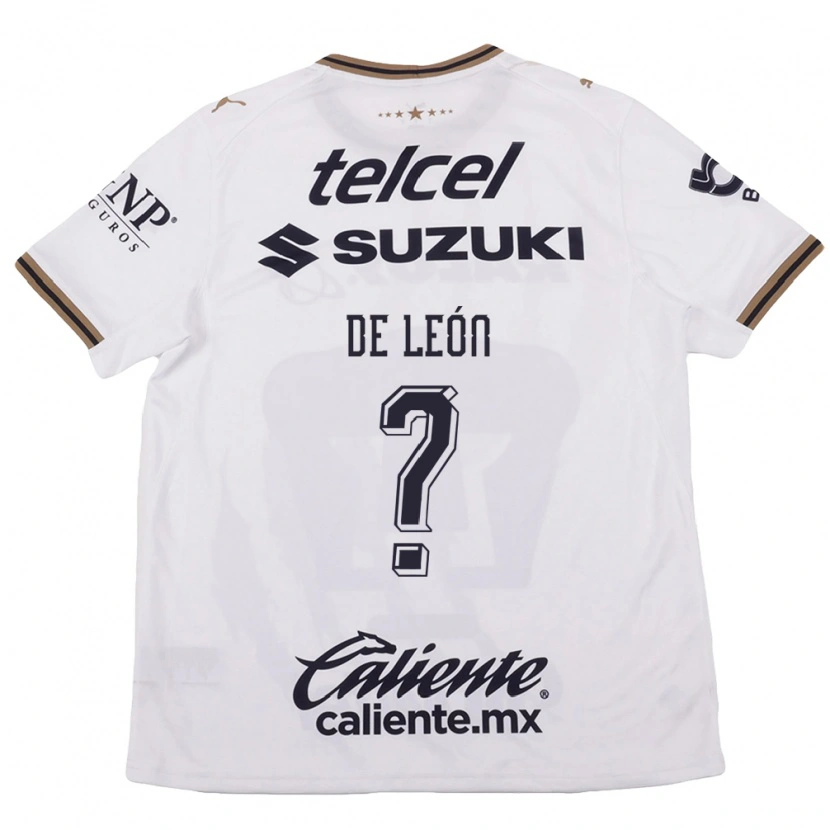 Danxen Criança Camisola Abraham De León #0 Branco Preto Marrom Alternativa 2026/27 Camisa