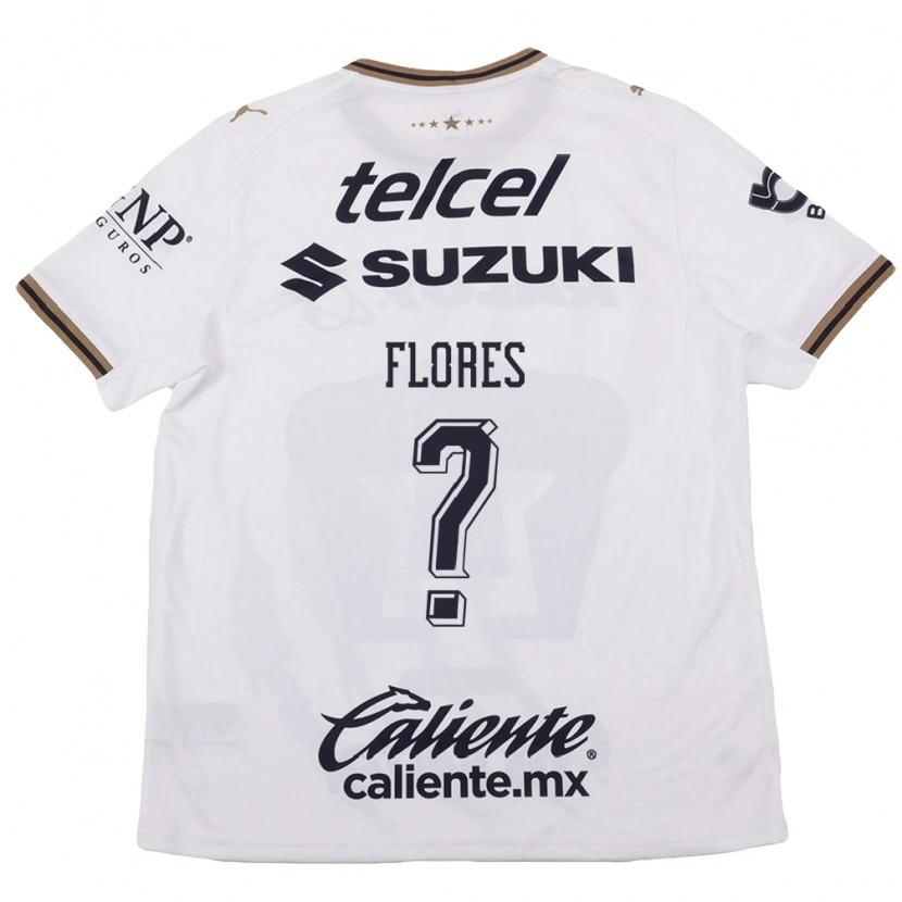 Danxen Criança Camisola Jesús Flores #0 Branco Preto Marrom Alternativa 2026/27 Camisa
