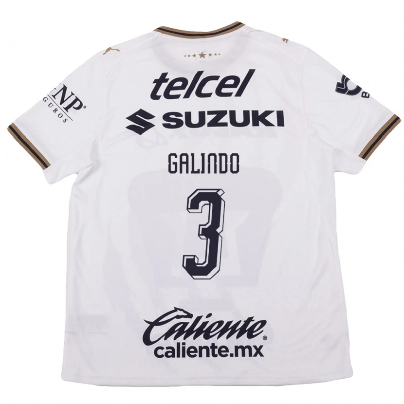 Danxen Criança Camisola Ricardo Galindo #3 Branco Preto Marrom Alternativa 2026/27 Camisa
