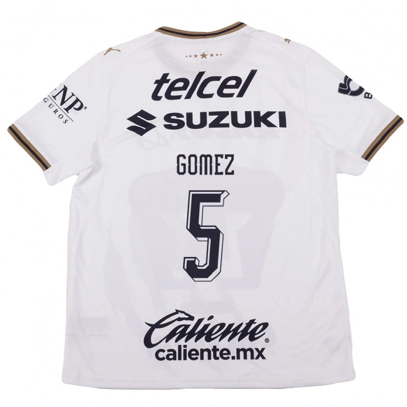 Danxen Criança Camisola Kimberli Gomez #5 Branco Preto Marrom Alternativa 2026/27 Camisa