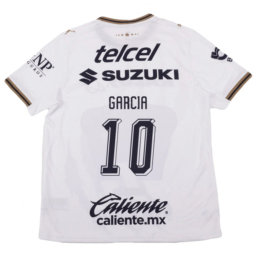 Danxen Criança Camisola Daniela Garcia #10 Branco Preto Marrom Alternativa 2026/27 Camisa