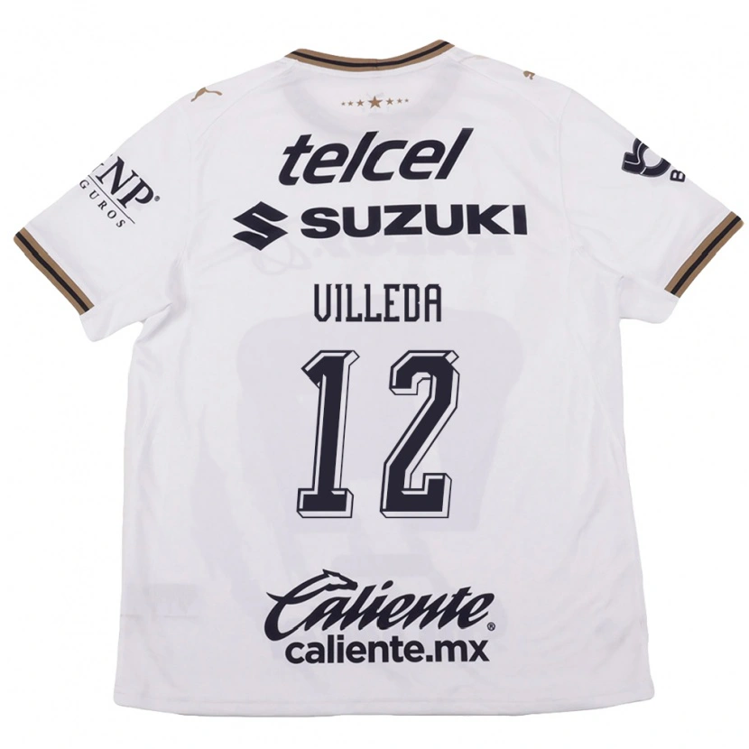 Danxen Criança Camisola Melany Villeda #12 Branco Preto Marrom Alternativa 2026/27 Camisa