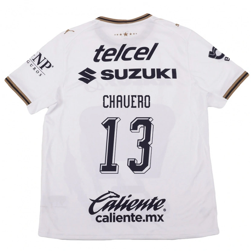 Danxen Criança Camisola Paola Chavero #13 Branco Preto Marrom Alternativa 2026/27 Camisa
