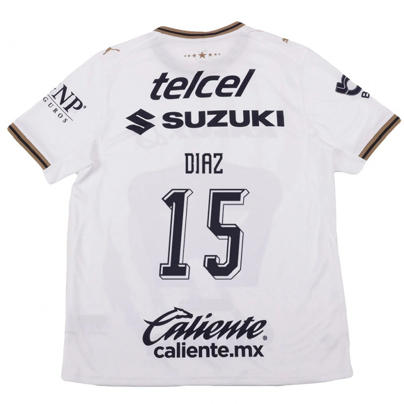Danxen Criança Camisola Marylin Diaz #15 Branco Preto Marrom Alternativa 2026/27 Camisa