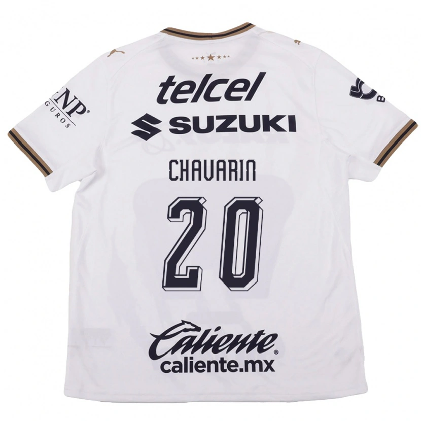 Danxen Criança Camisola Aerial Chavarin #20 Branco Preto Marrom Alternativa 2026/27 Camisa