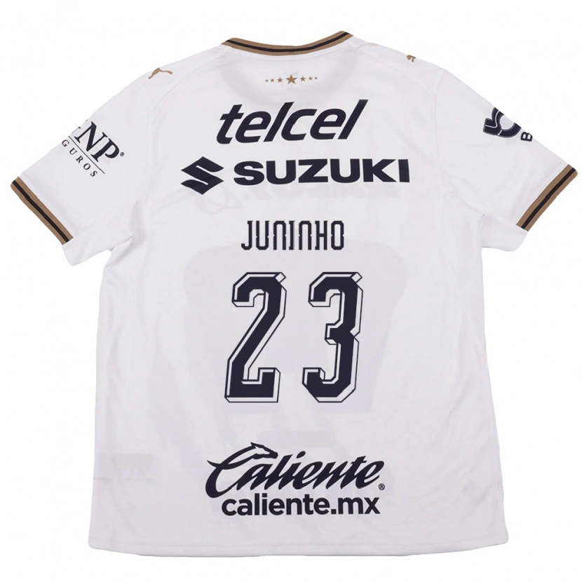 Danxen Criança Camisola Juninho #23 Branco Preto Marrom Alternativa 2026/27 Camisa