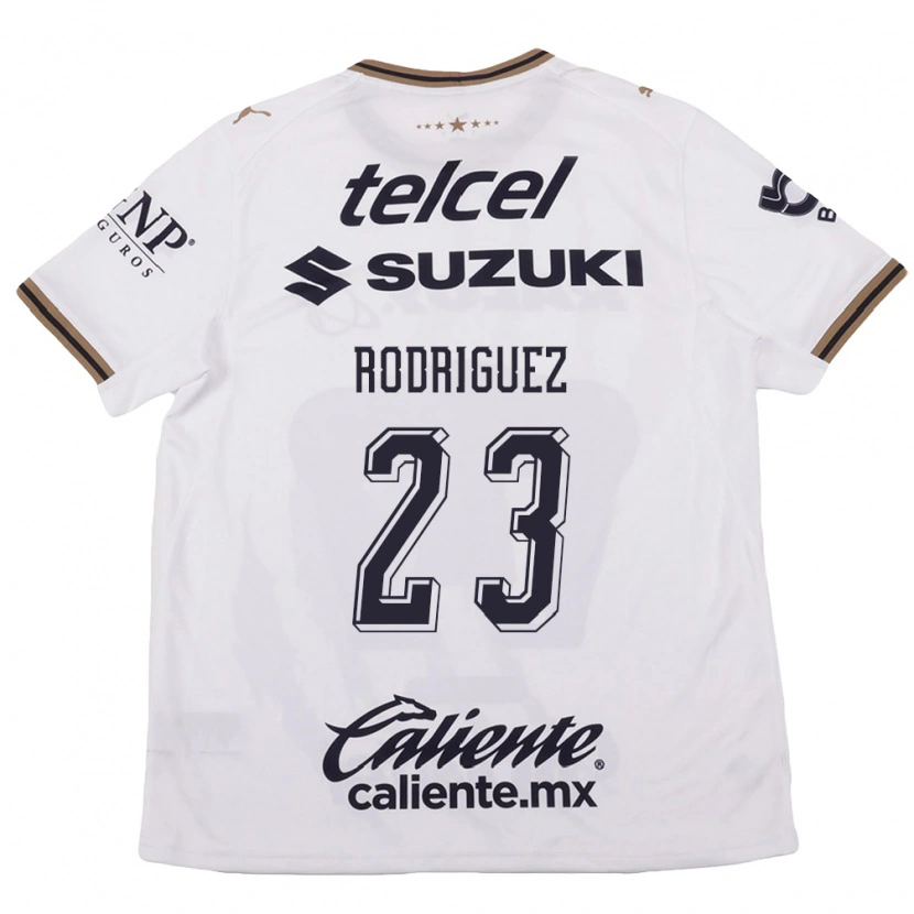 Danxen Criança Camisola Catherine Rodriguez #23 Branco Preto Marrom Alternativa 2026/27 Camisa