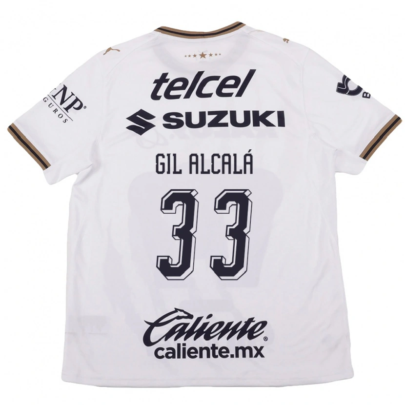 Danxen Criança Camisola Gil Alcala #33 Branco Preto Marrom Alternativa 2026/27 Camisa