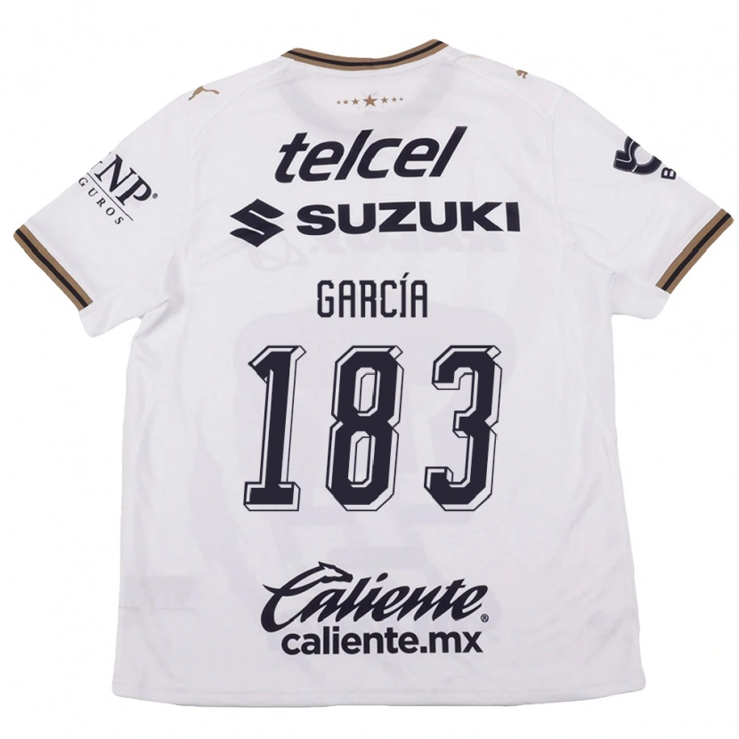 Danxen Criança Camisola Carlos García #183 Branco Preto Marrom Alternativa 2026/27 Camisa