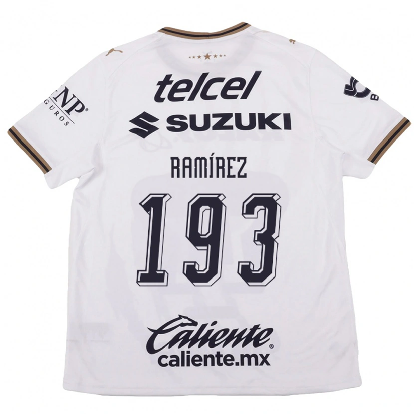 Danxen Criança Camisola Dennis Ramírez #193 Branco Preto Marrom Alternativa 2026/27 Camisa