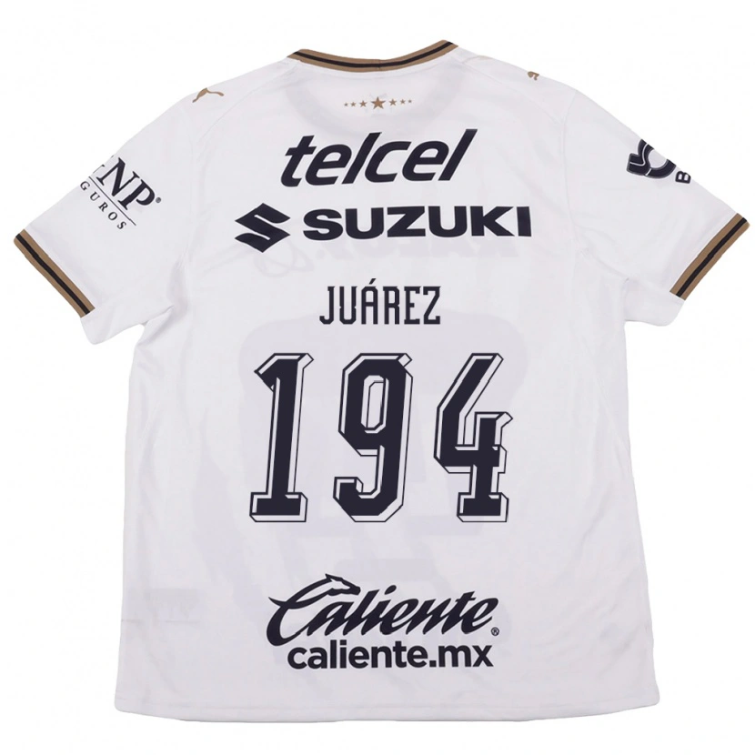 Danxen Criança Camisola Alejandro Juárez #194 Branco Preto Marrom Alternativa 2026/27 Camisa