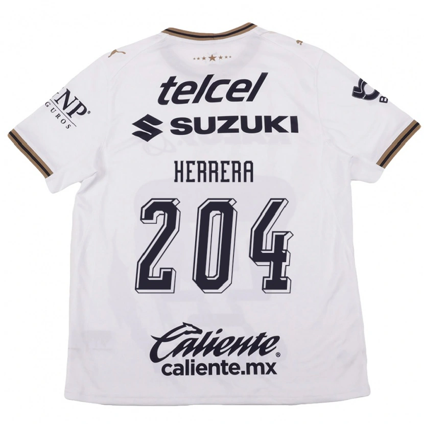 Danxen Criança Camisola José Herrera #204 Branco Preto Marrom Alternativa 2026/27 Camisa