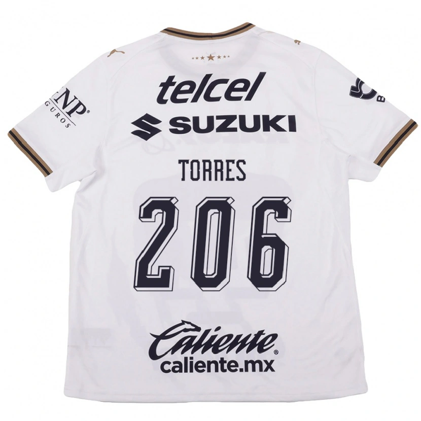 Danxen Criança Camisola Misael Torres #206 Branco Preto Marrom Alternativa 2026/27 Camisa