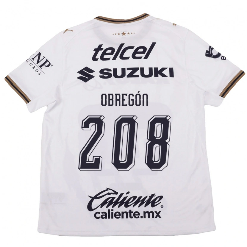 Danxen Criança Camisola Jaime Obregón #208 Branco Preto Marrom Alternativa 2026/27 Camisa