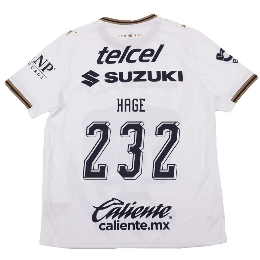 Danxen Criança Camisola Dayub Hage #232 Branco Preto Marrom Alternativa 2026/27 Camisa