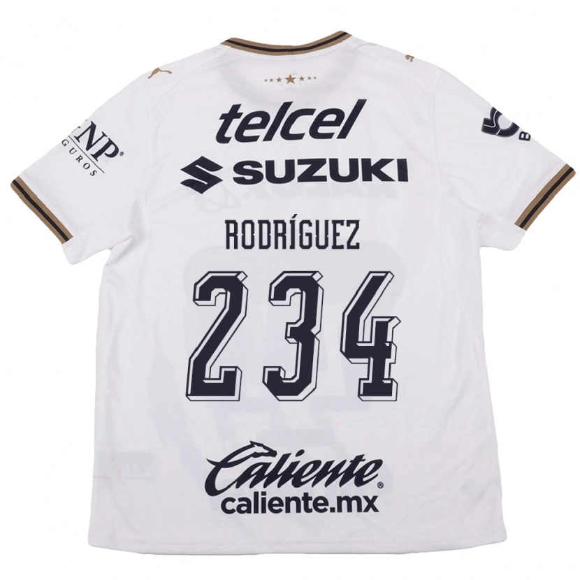 Danxen Criança Camisola Axel Rodríguez #234 Branco Preto Marrom Alternativa 2026/27 Camisa