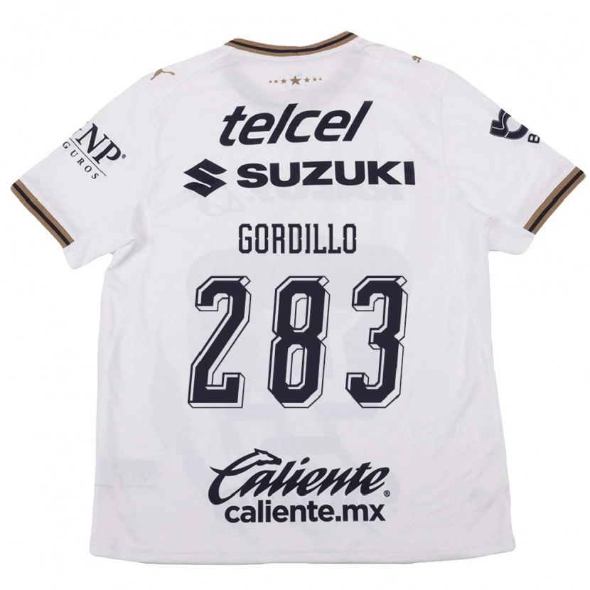 Danxen Criança Camisola Luis Gordillo #283 Branco Preto Marrom Alternativa 2026/27 Camisa