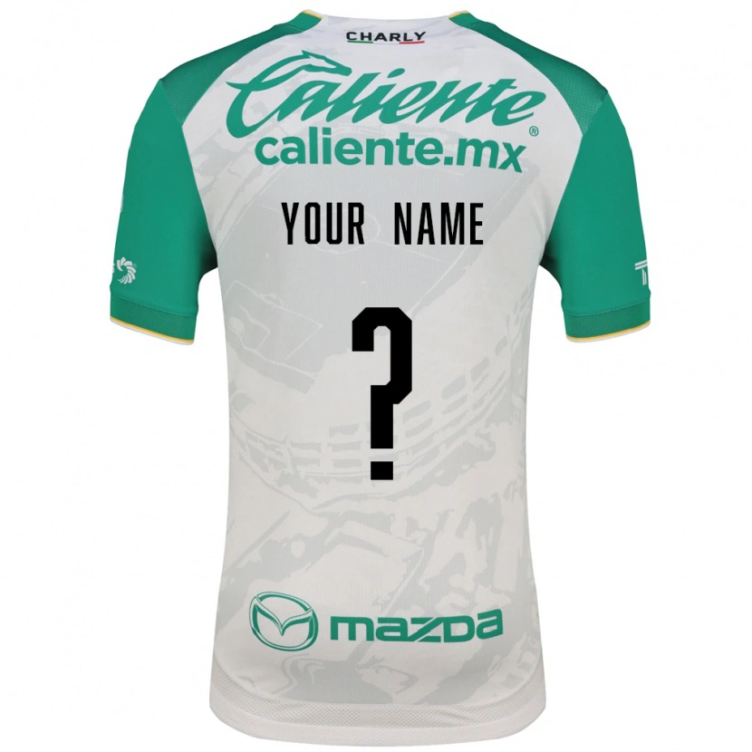 Danxen Criança Camisola Seu Nome #0 Verde Claro Branco Alternativa 2026/27 Camisa