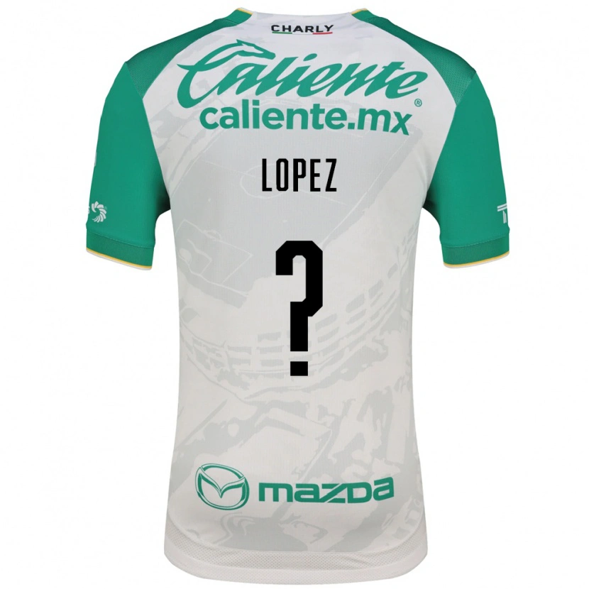 Danxen Criança Camisola Nicolas Lopez #0 Verde Claro Branco Alternativa 2026/27 Camisa