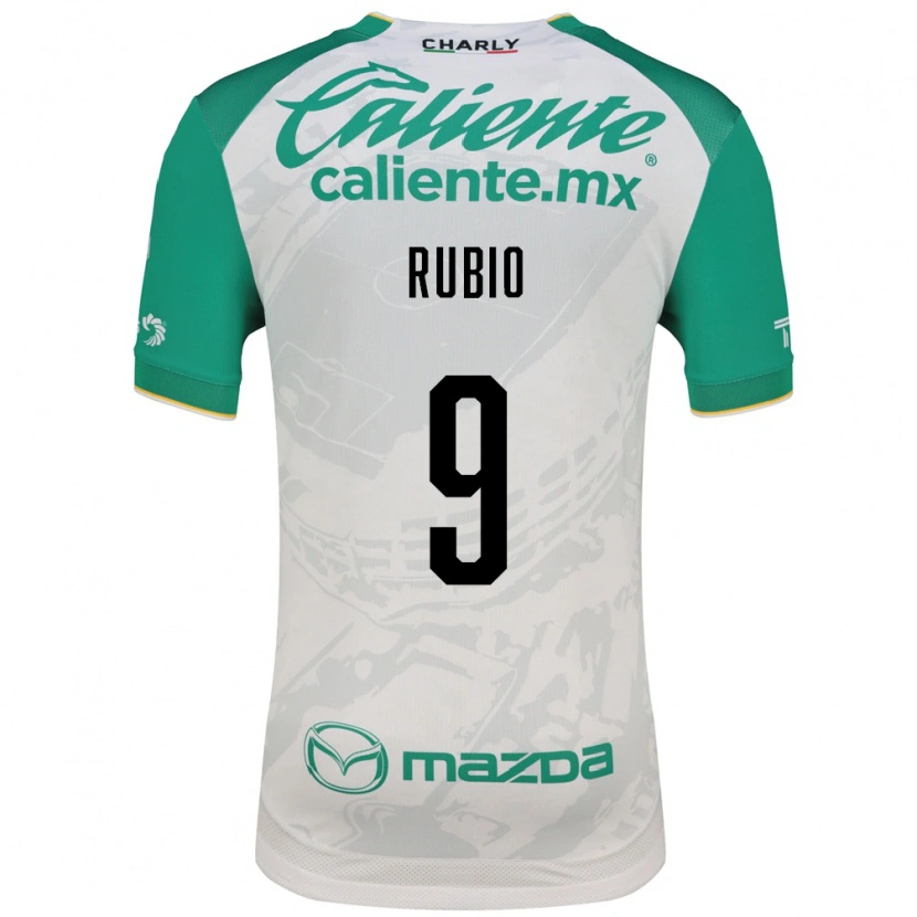 Danxen Criança Camisola Brian Rubio #9 Verde Claro Branco Alternativa 2026/27 Camisa