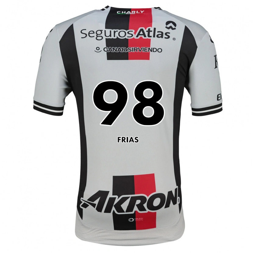 Danxen Criança Camisola Adonis Frías #98 Branco Vermelho Preto Alternativa 2026/27 Camisa