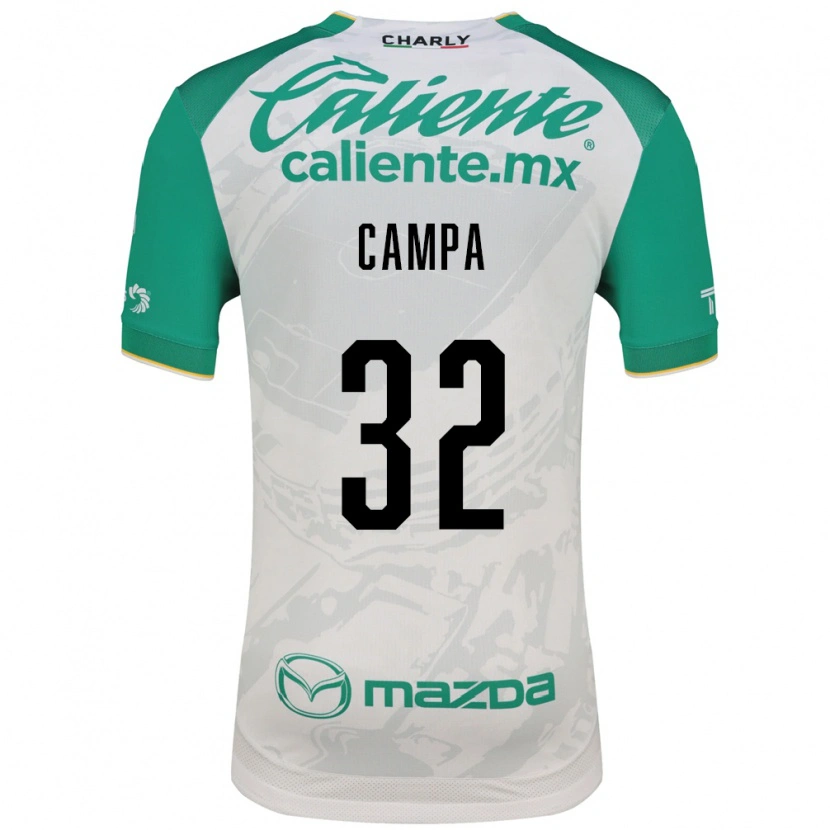 Danxen Criança Camisola Ana Campa #32 Verde Claro Branco Alternativa 2026/27 Camisa