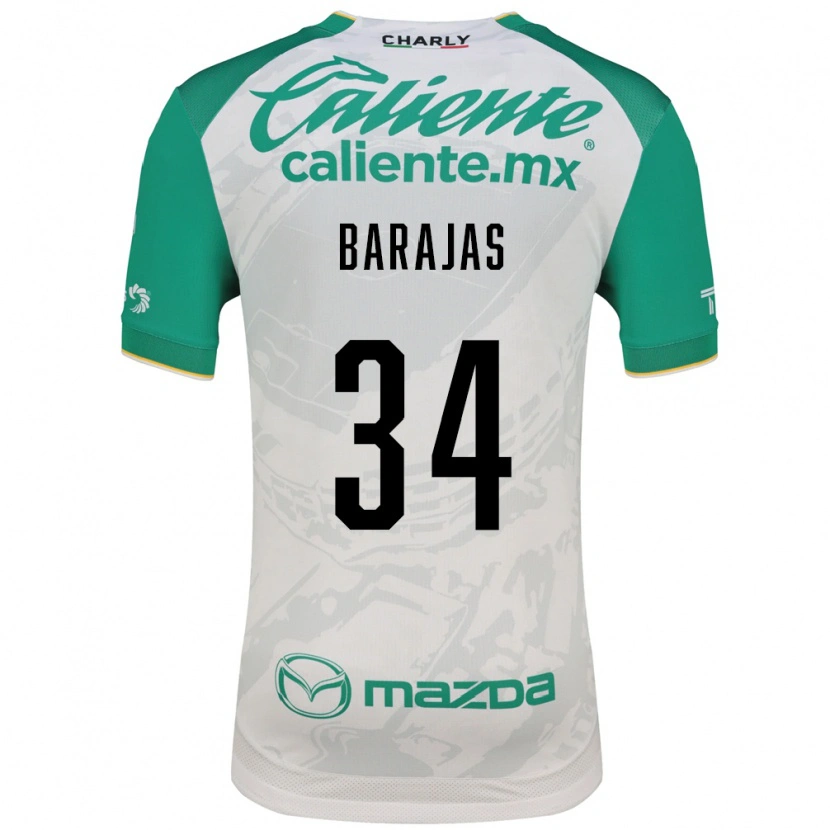 Danxen Criança Camisola Víctor Barajas #34 Verde Claro Branco Alternativa 2026/27 Camisa