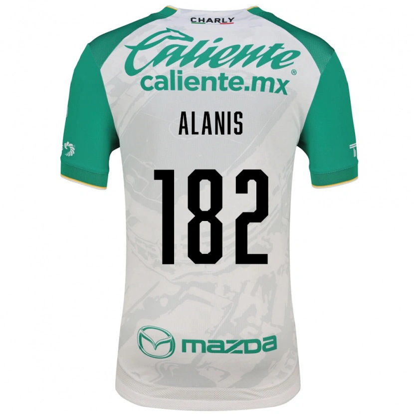 Danxen Criança Camisola Alejandro Alanís #182 Verde Claro Branco Alternativa 2026/27 Camisa