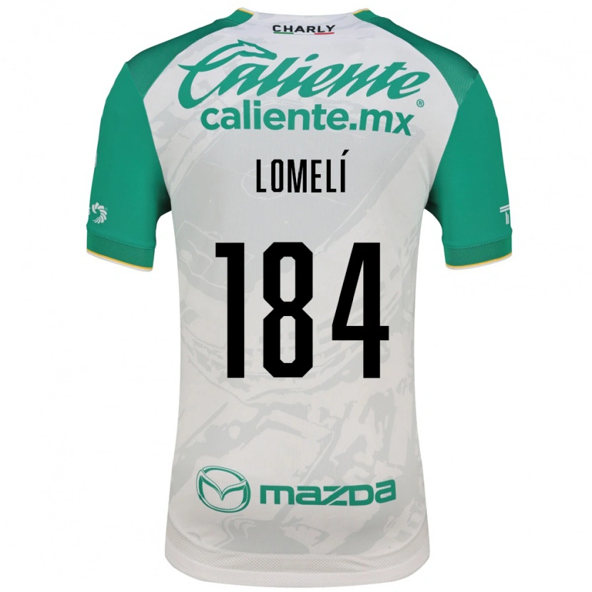 Danxen Criança Camisola Diego Lomelí #184 Verde Claro Branco Alternativa 2026/27 Camisa
