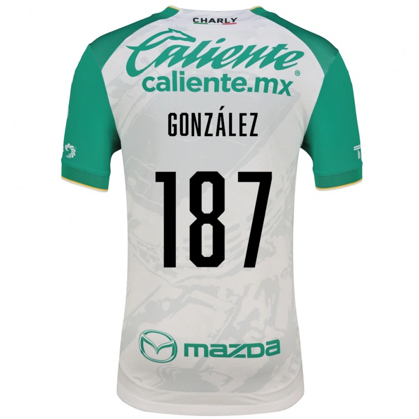Danxen Criança Camisola Milán González #187 Verde Claro Branco Alternativa 2026/27 Camisa