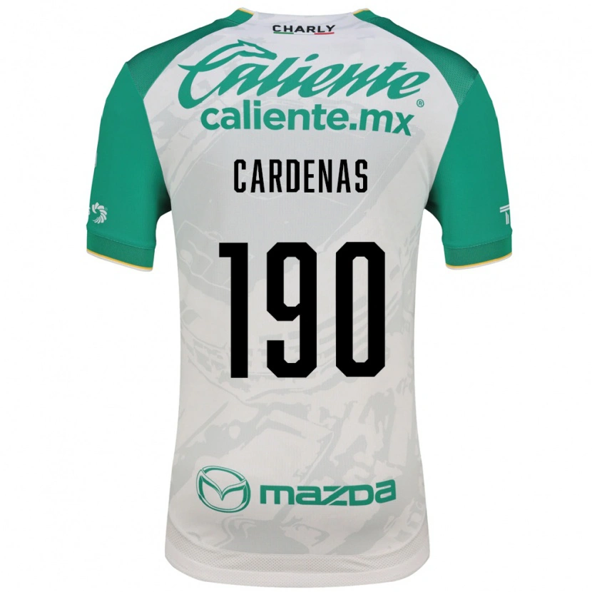 Danxen Criança Camisola Emilio Cárdenas #190 Verde Claro Branco Alternativa 2026/27 Camisa
