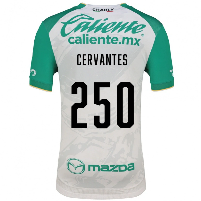 Danxen Criança Camisola Christian Cervantes #250 Verde Claro Branco Alternativa 2026/27 Camisa