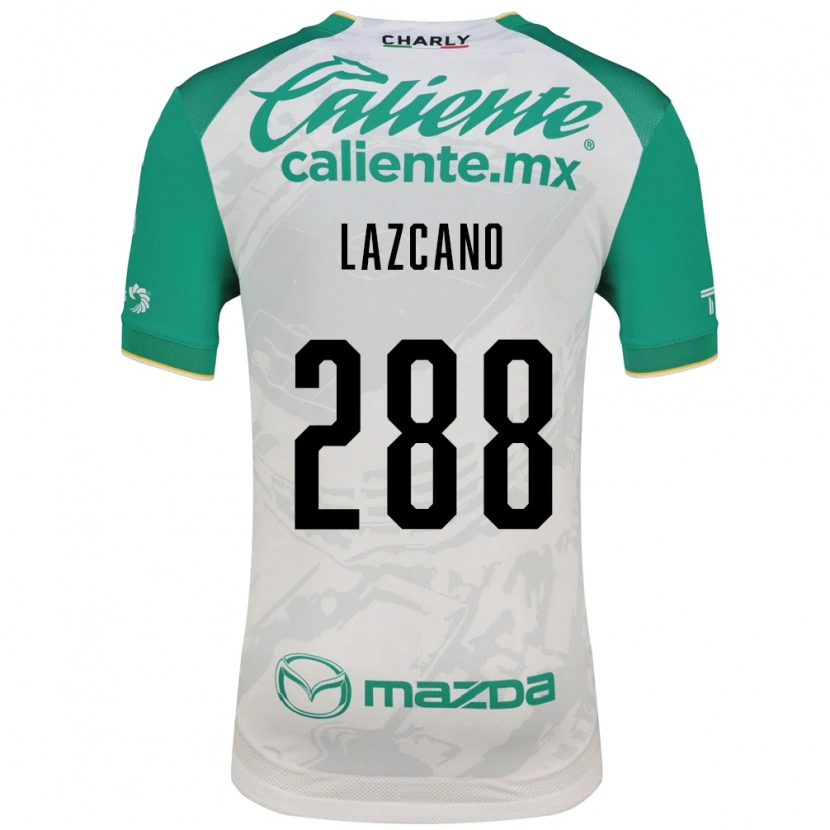 Danxen Criança Camisola Evan Lazcano #288 Verde Claro Branco Alternativa 2026/27 Camisa