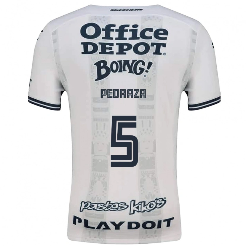 Danxen Criança Camisola Pedro Pedraza #5 Vermelho Branco Preto Alternativa 2026/27 Camisa