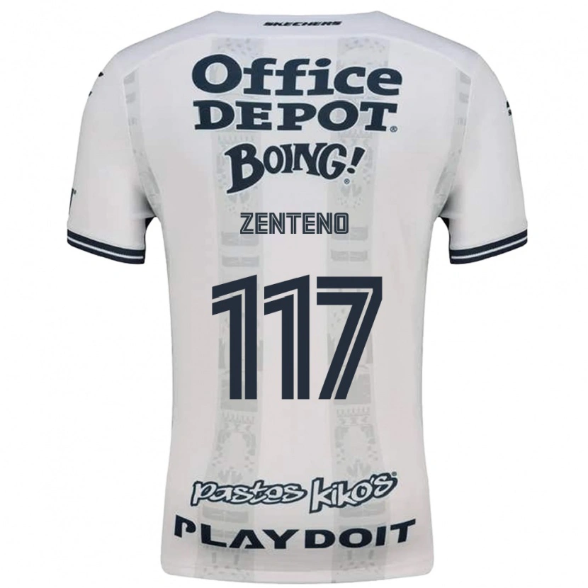 Danxen Criança Camisola Gustavo Zenteno #117 Vermelho Branco Preto Alternativa 2026/27 Camisa