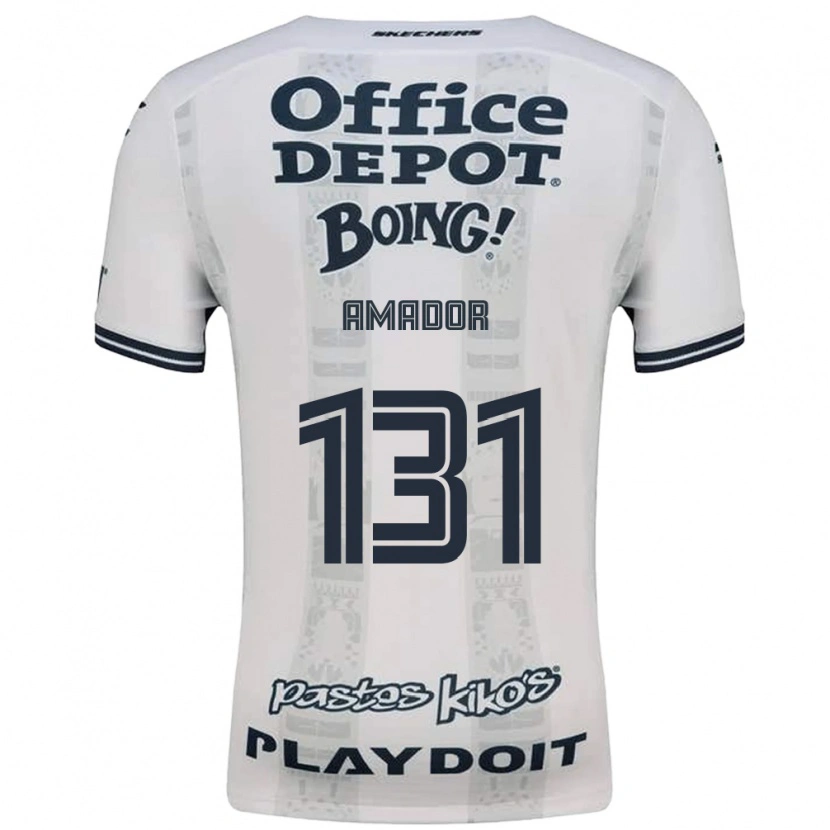 Danxen Criança Camisola Santiago Amador #131 Vermelho Branco Preto Alternativa 2026/27 Camisa