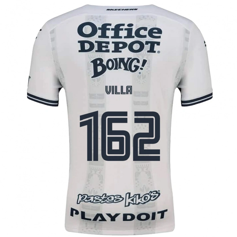 Danxen Criança Camisola Adrián Villa #162 Vermelho Branco Preto Alternativa 2026/27 Camisa