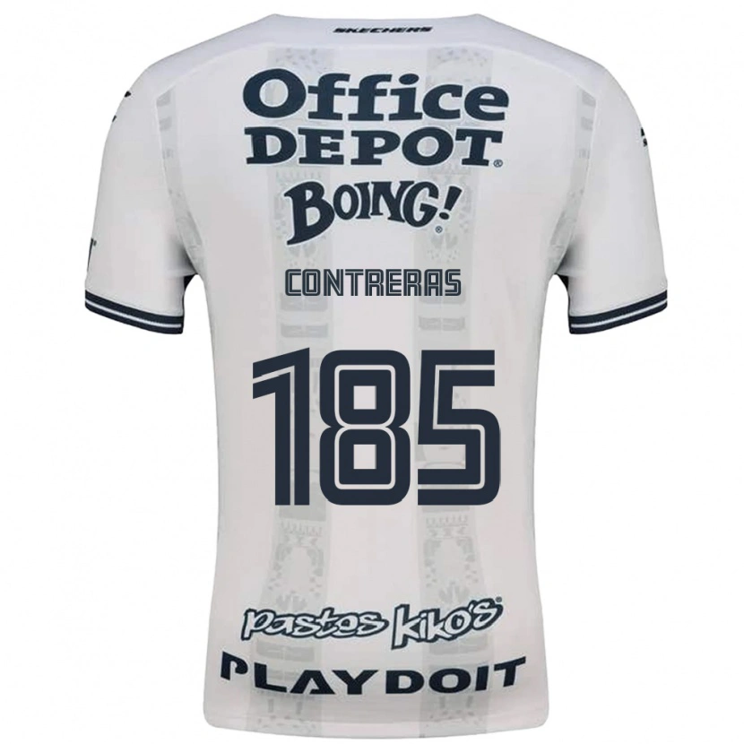 Danxen Criança Camisola Ari Contreras #185 Vermelho Branco Preto Alternativa 2026/27 Camisa