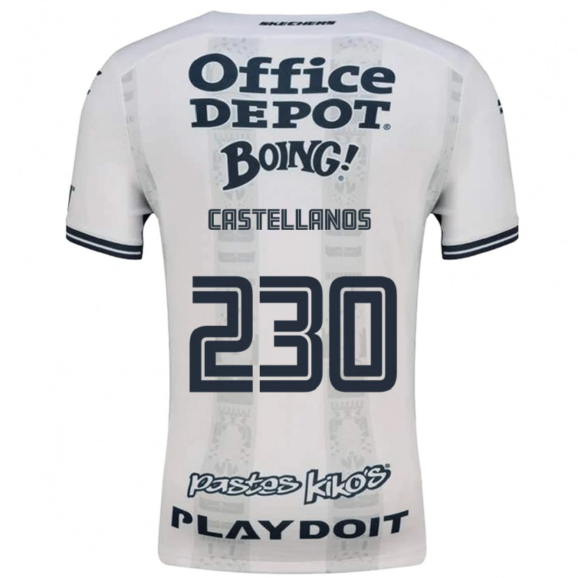 Danxen Criança Camisola Edson Castellanos #230 Vermelho Branco Preto Alternativa 2026/27 Camisa